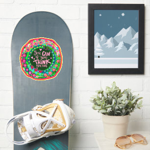 Denken Sie, Sie können eine bunte Spaß-Inspirivitä Aufkleber