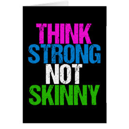 Denken Sie stark, nicht schwach, inspirierende Fit