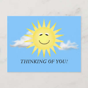DENKEN SIE SUNSHINE POSTCARD POSTKARTE
