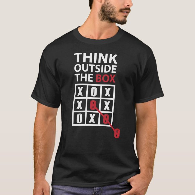 Denken Sie über den Kasten nach T-Shirt (Vorderseite)