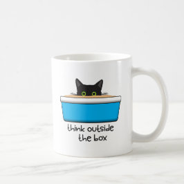 Denken Sie über die Schachtel hinaus. Die Wurfbox, Tasse