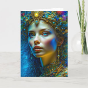 Denken Sie über Sie und wünschen Sie einen magisch Karte