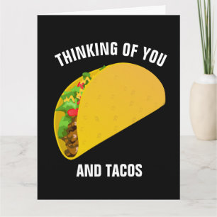 DENKEN SIE UND TACOS HELLO Grußkarten Karte