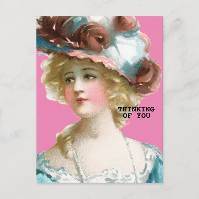 DENKEN SIE VIKTORIANISCH LADY Postcard Postkarte (Vorderseite)