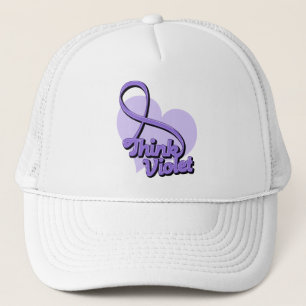 Denken Sie violetten Morbus Hodgkin Truckerkappe