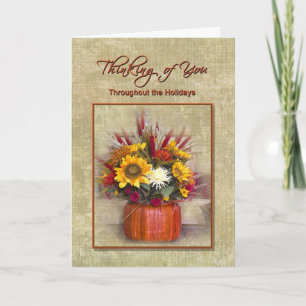 Denken Sie während der Ferien an Sie Feiertagskarte