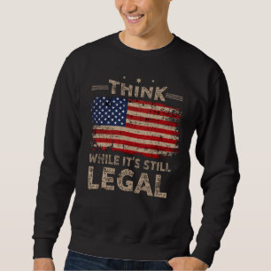 Denken Sie, während es immer noch rechtliche Män Sweatshirt