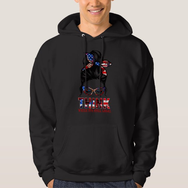 Denken Sie, während ihr noch legales T-Shirt denke Hoodie (Vorderseite)