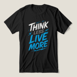 Denken Sie weniger, leben Sie mehr - Fett Statemen Tri-Blend Shirt