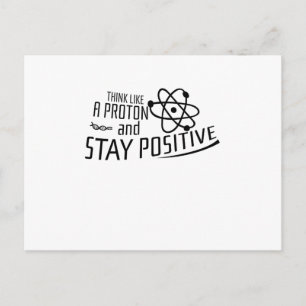 Denken Sie wie ein Cooles Geschenk von Proton Scie Postkarte