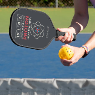 Denken Sie wie ein Proton Chemie Nerd Personalisie Pickleball Schläger