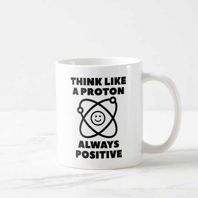 Denken Sie wie ein Proton Kaffeetasse (Rechts)