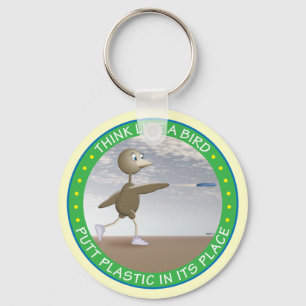 Denken Sie wie ein Vogel Schlüsselanhänger