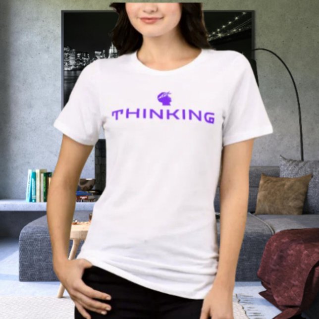 DENKEN Statement Mütze | Intelligente Geist Grafik Tri-Blend Shirt (Von Creator hochgeladen)