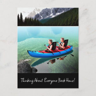 Denken über alle zurück Zuhause Postkarte