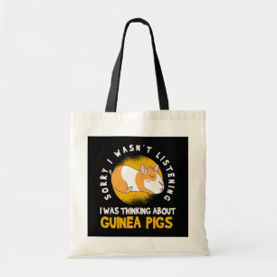 Denken über Guinea Pig Cavy Roddent Tragetasche