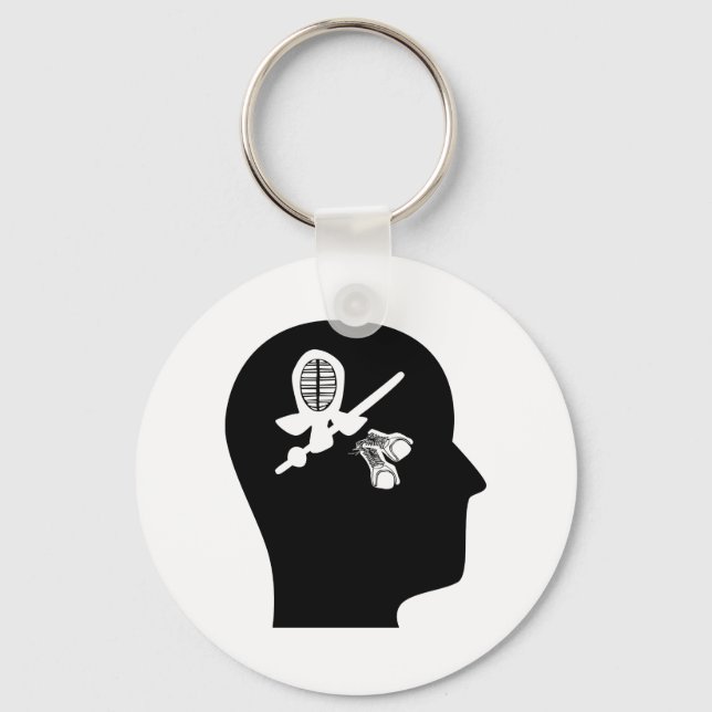 Denken über Kendo Schlüsselanhänger (Vorderseite)