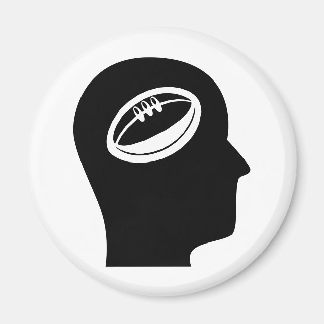Denken über Rugby Magnet (Vorne)
