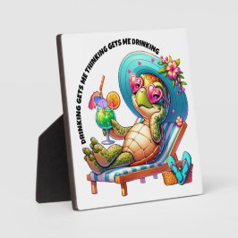 Denken und Trinken Fotoplatte