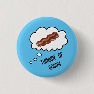 Denken' von Bacon Funny Button