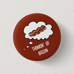 Denken' von Bacon Funny Button