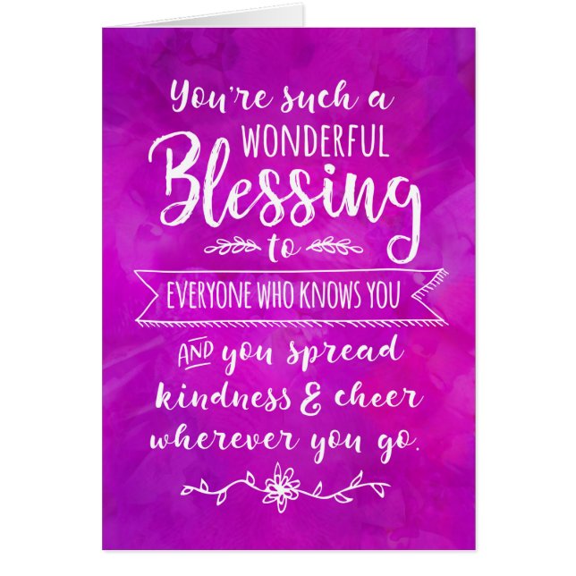 Denkend an Sie, sind Sie solch ein wunderbarer (Vorne)