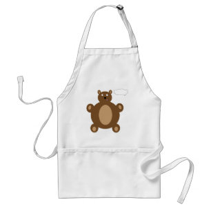 Denkende Teddy-Bärn-Schürze Schürze
