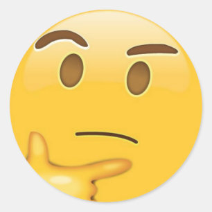 Denkender Emoji Aufkleber