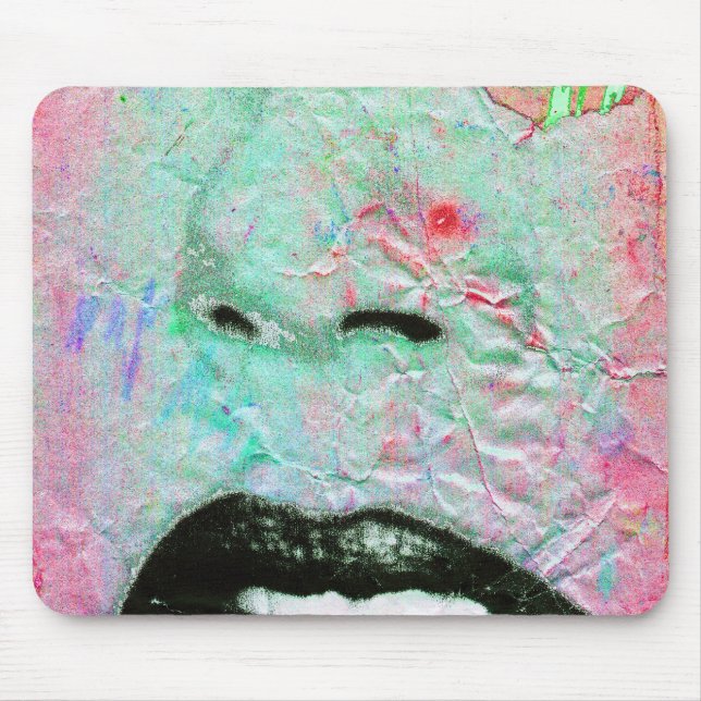 "Denkendes Rosa " Mousepad (Vorne)