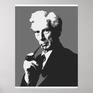 Denker - Bertrand Russell Poster