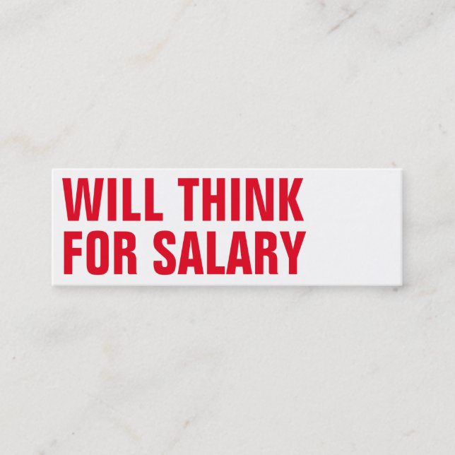 Denker Mini Visitenkarte (Vorderseite)