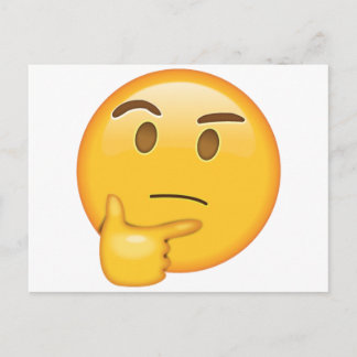 Denkgesicht - Emoji Postkarte
