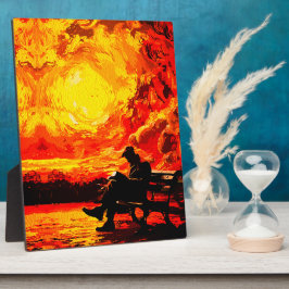 Denklos - Reflektion der Sonnenuntergänge Fotoplatte