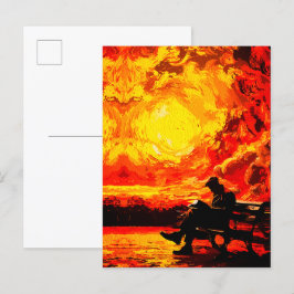Denklos - Reflektion der Sonnenuntergänge Postkarte