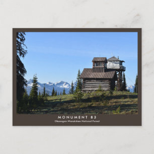 Denkmal 83 — Entfernte alpine Aussicht Postkarte