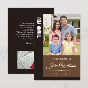 Denkmal danken Ihnen Foto-Karte Einladung