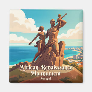 Denkmal der afrikanischen Renaissance Dakar Senega Magnet
