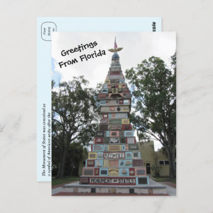 Denkmal der Staaten - Kissimmee Florida Postkarte