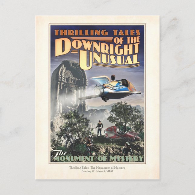 Denkmal des Geheimnisvollen Postkarte (Vorderseite)