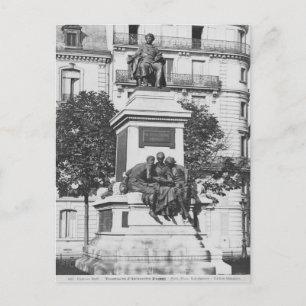 Denkmal für Alexandre Dumas Pere, 1883 Postkarte