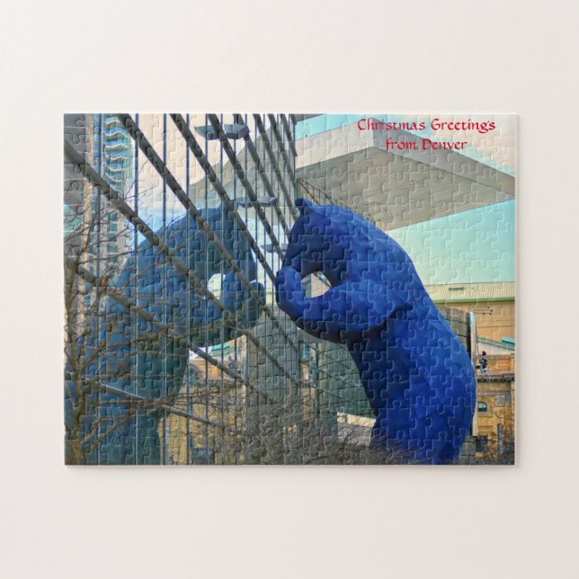 Denkmal für Blaubären Denver Jigsaw Puzzle (Horizontal)