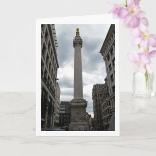 Denkmal für den Großen Brand von London, England, Karte