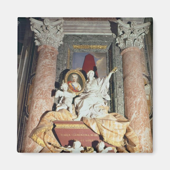 Denkmal für Maria Clementina Sobieska 1739 Magnet (Vorne)