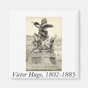 Denkmal für Victor Hugo Paris Frankreich Vintage Magnet