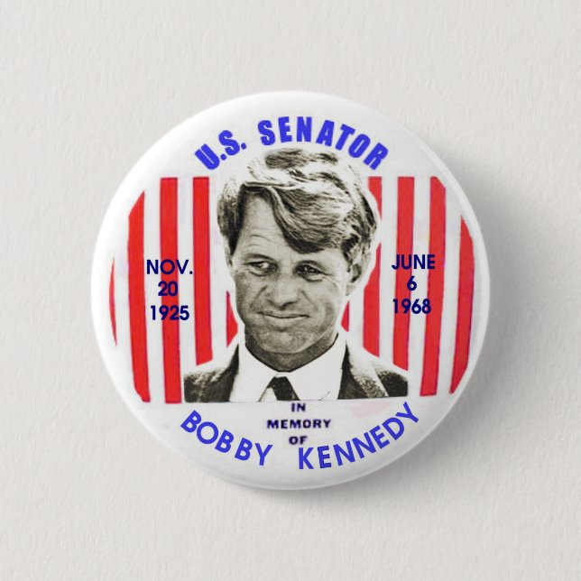 Denkmal-Knopf Bobbys Kennedy Button (Vorderseite)