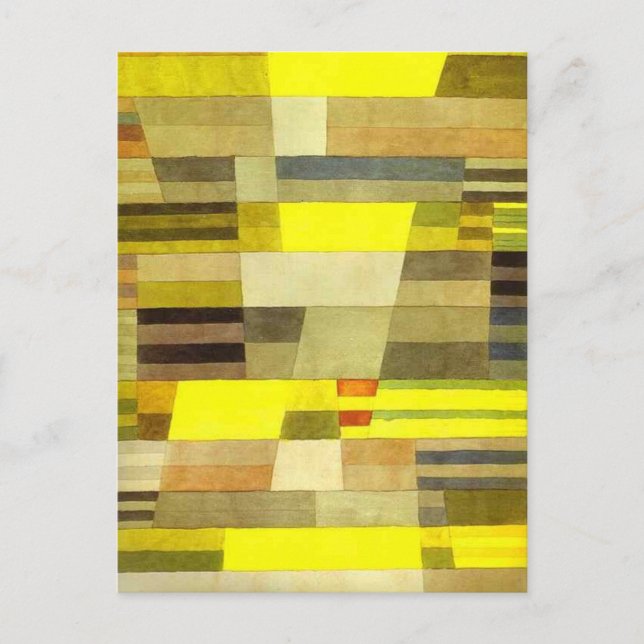 Denkmal von Paul Klee Postkarte (Vorderseite)