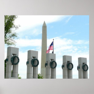 Denkmal von Washington und Gedenkstätte des Zweite Poster