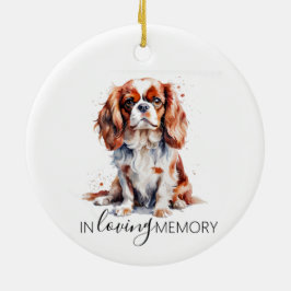 Denkmal Wasserfarbe Cavalier King Charles Keramik Ornament