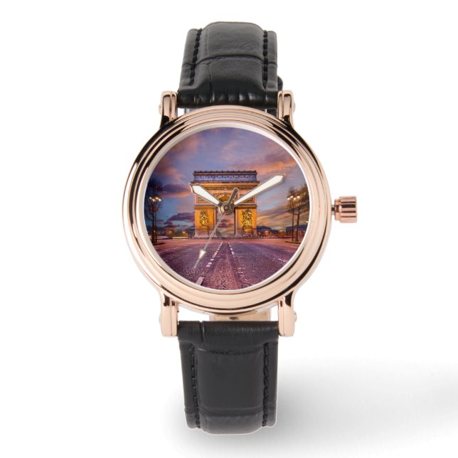 Denkmäler | Arc de Triomphe, Paris Frankreich Armbanduhr (Vorderseite)