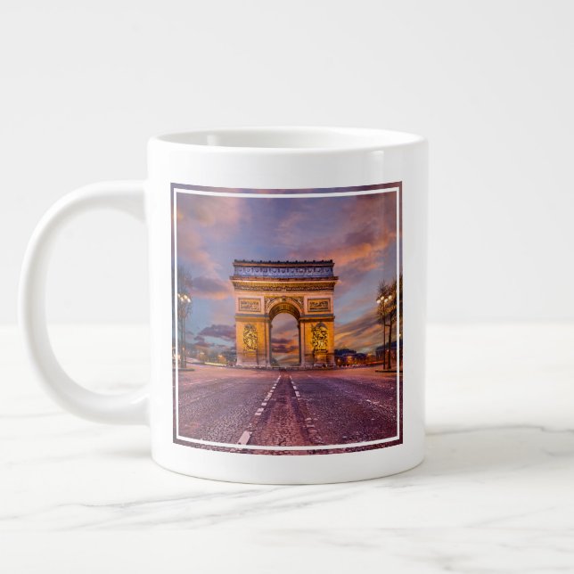Denkmäler | Arc de Triomphe, Paris Frankreich Jumbo-Tasse (Links)